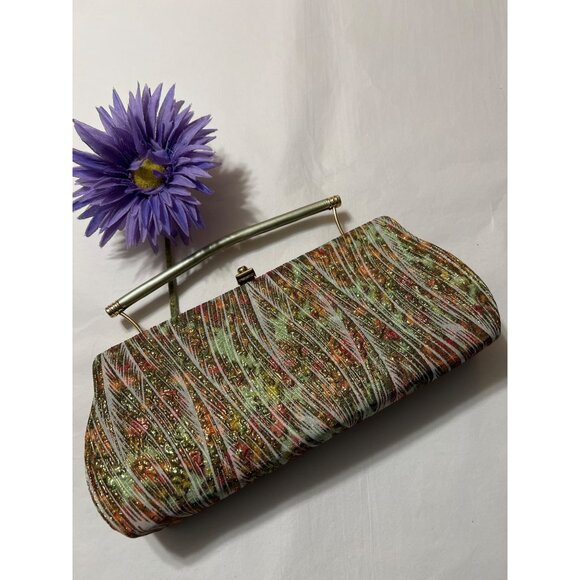 Johansen Handbags - Vintage 1960s Johansen Metallic Evening Clutch